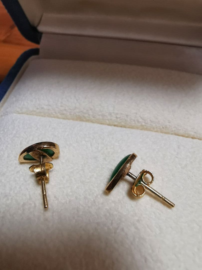 sophia K18 翡翠 ドロップイヤリング