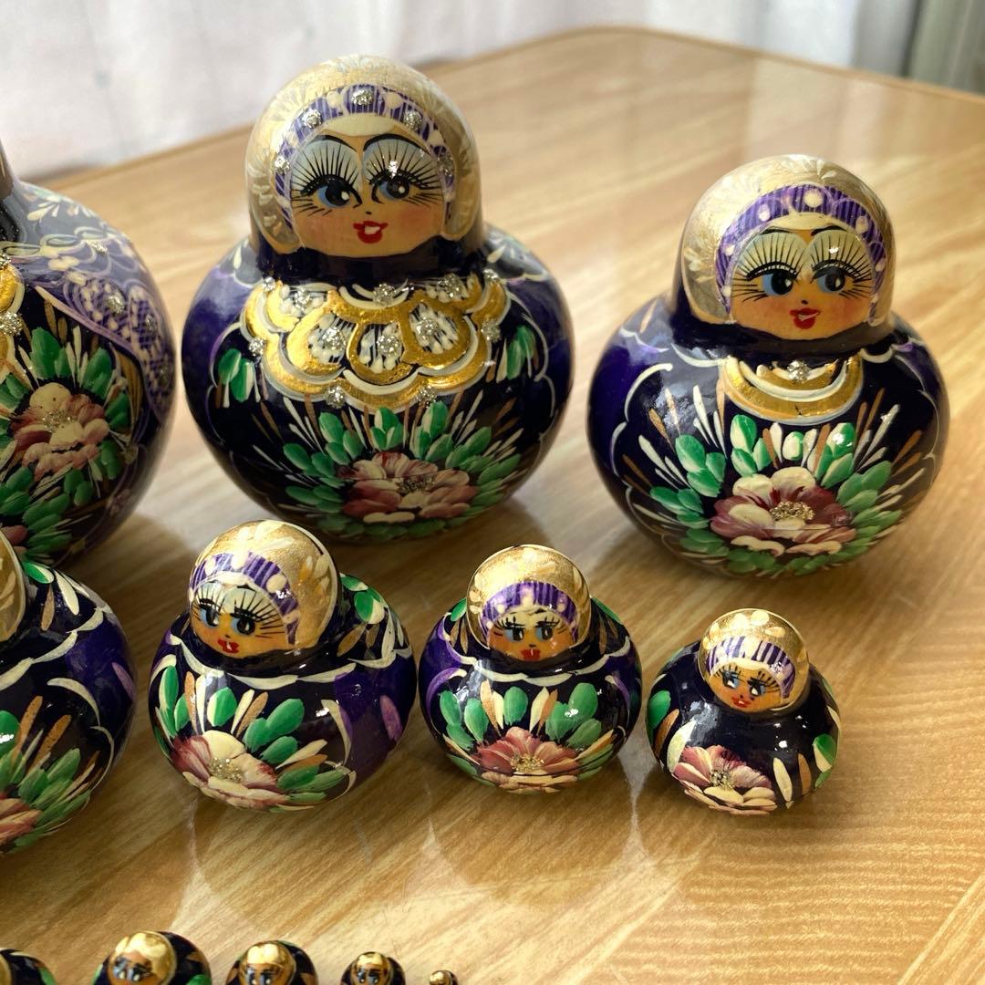 　木製　マトリョーシカ 15個セット　美品