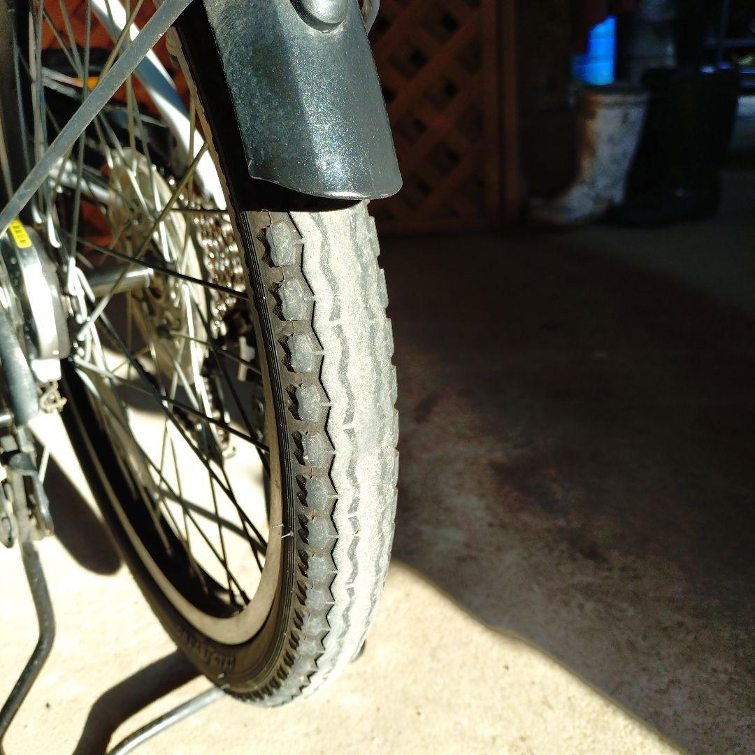 電動アシスト自転車 シティタイプ グレー