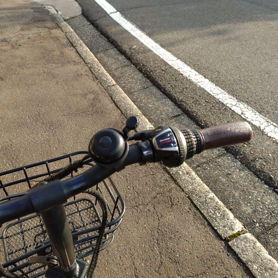 電動アシスト自転車 シティタイプ グレー