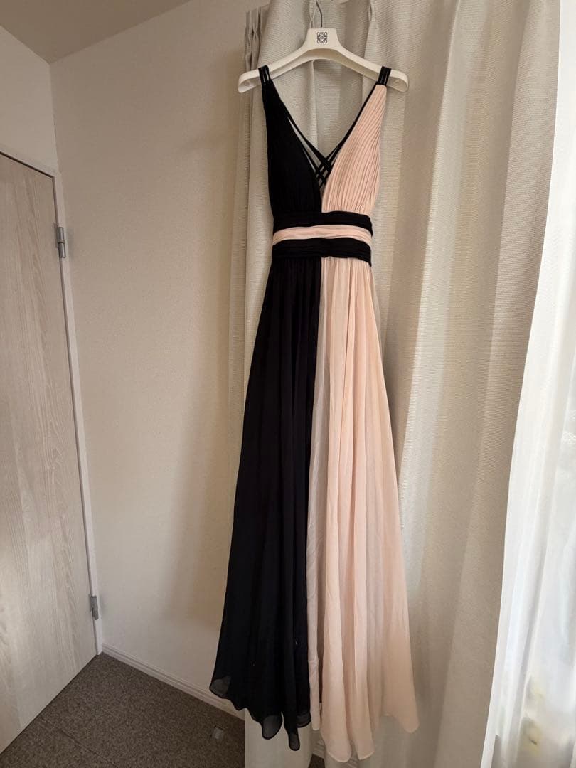 Settann 2トーンマキシドレス