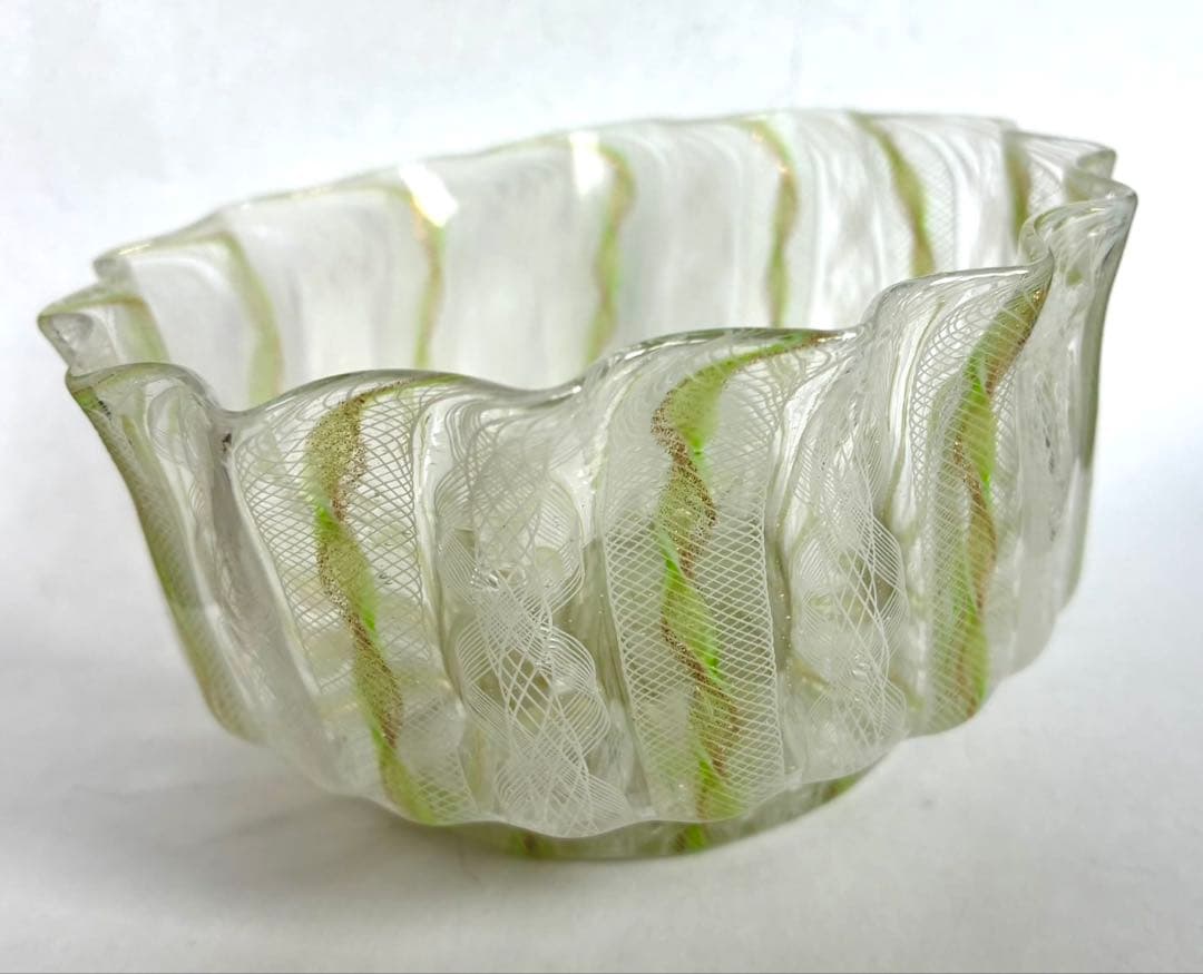 アンティーク　ベネチアングラス　ムラノ　レース