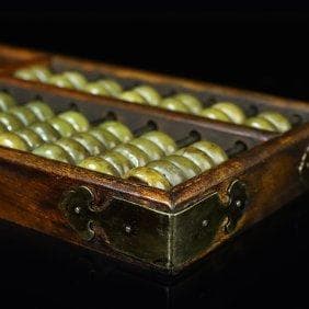 紫檀象嵌コンパス、富と財宝を引き寄せる銅の角で包まれたコンパス、翡翠の算数ビーズ