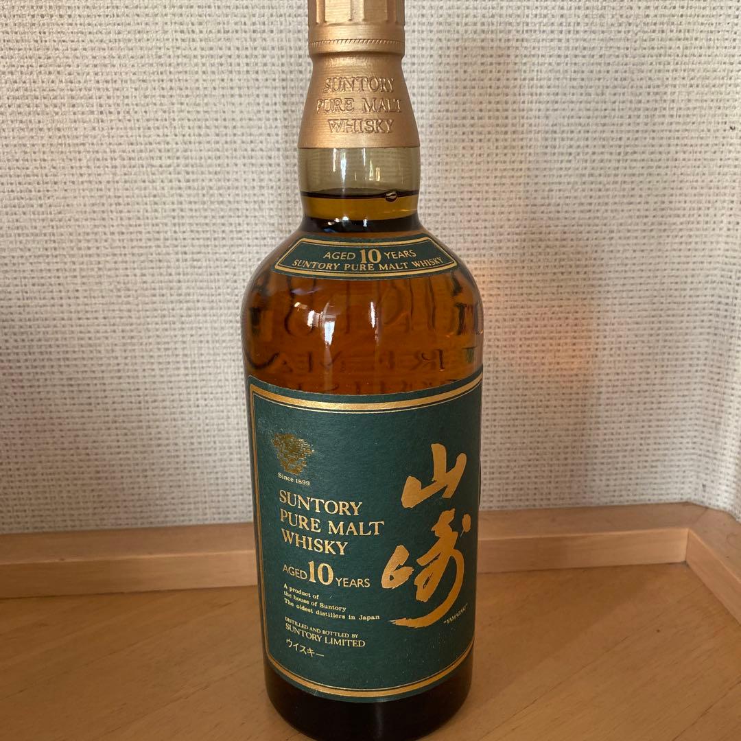 サントリー ピュアモルトウイスキー 山崎　10年　グリーンラベル