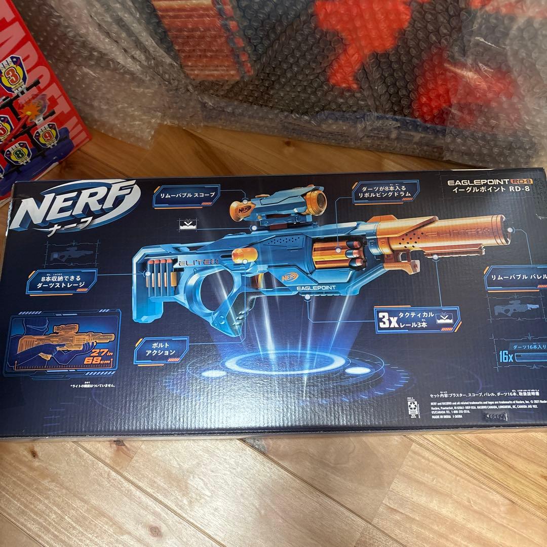 新品未開封　3点セット　ナーフ　エリート　ショックウェーブRD-15 イーグルポ