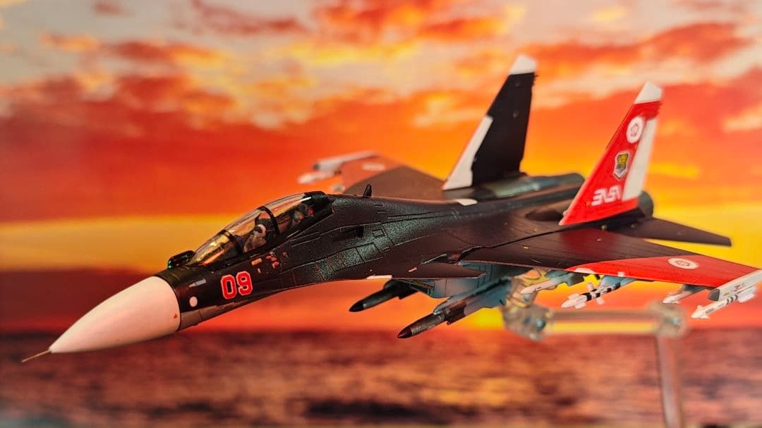1/144 エースコンバット Su-30 ミハイ仕様 仕上げ改造品 電飾