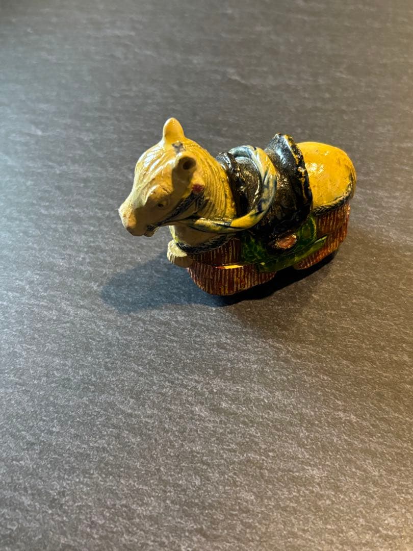 香合　馬　後楽園焼