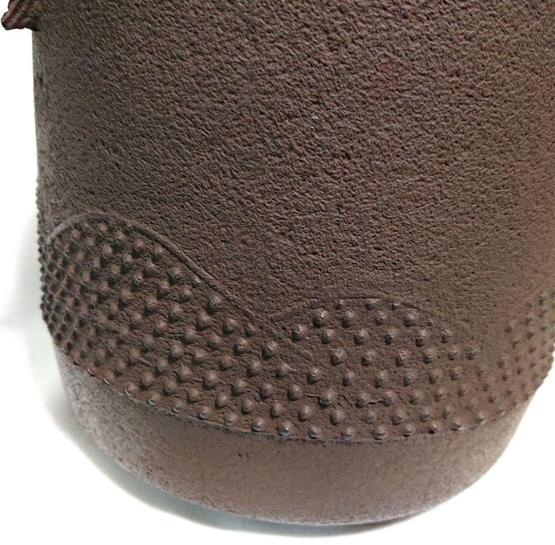 茶道具鉄製 茶釜 凹凸模様 木箱付き