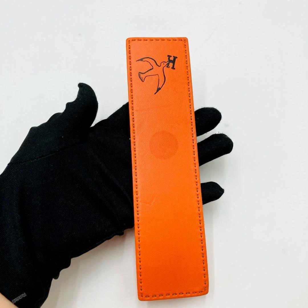 HERMES エルメス　ブックマーク　しおり　レザー　ブランド小物　③