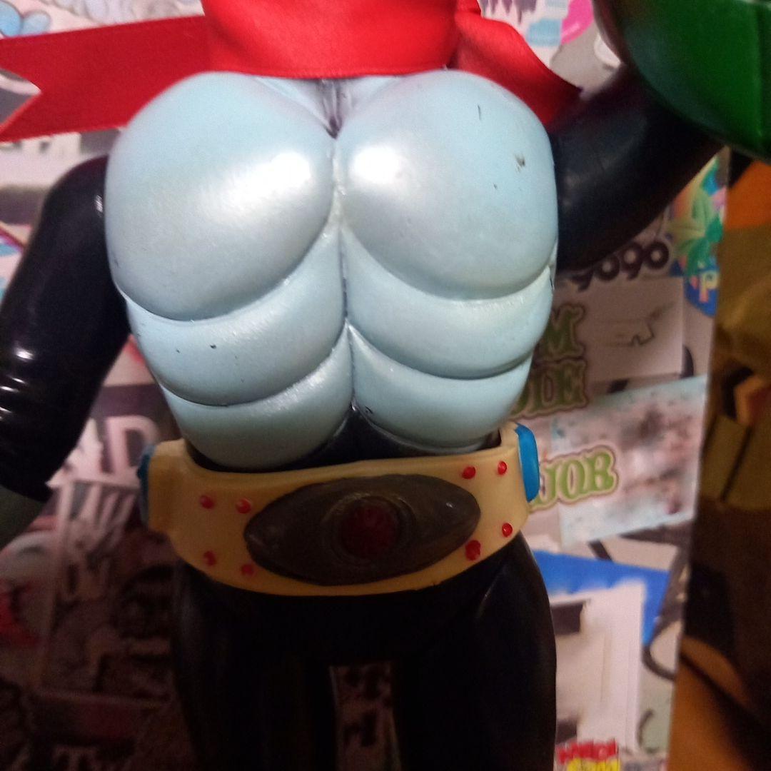 仮面ライダースタンダードソフビ当時物✨昭和レトロ✨胸銀吹き✨