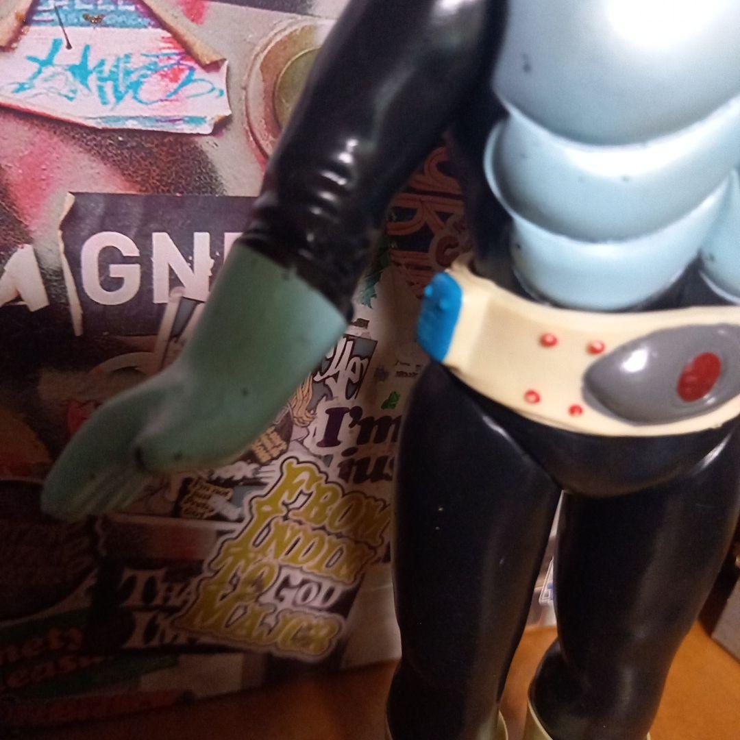 仮面ライダースタンダードソフビ当時物✨昭和レトロ✨胸銀吹き✨