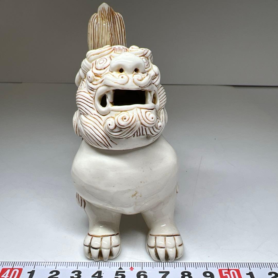 時代　平戸焼　獅子香炉　木箱付　幅約13.5㎝　東Y7-1003⭐︎2Fトヒチサ