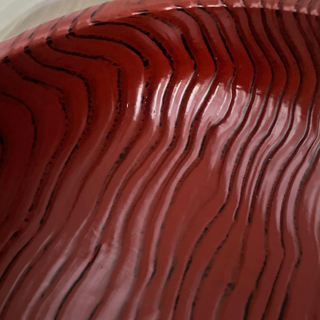 山中木製漆器　根来塗　杉　大鉢