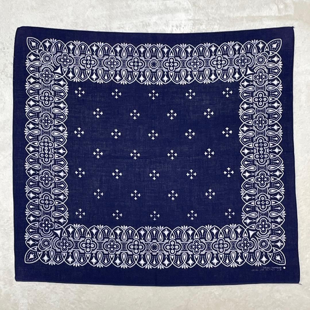 60sショベル アイアンクロス RN14193 ネイビー ヴィンテージ バンダナ