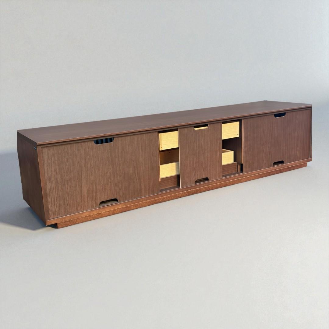 カリモク テレビボード 幅177cm QU6067 モカブラウン オーク