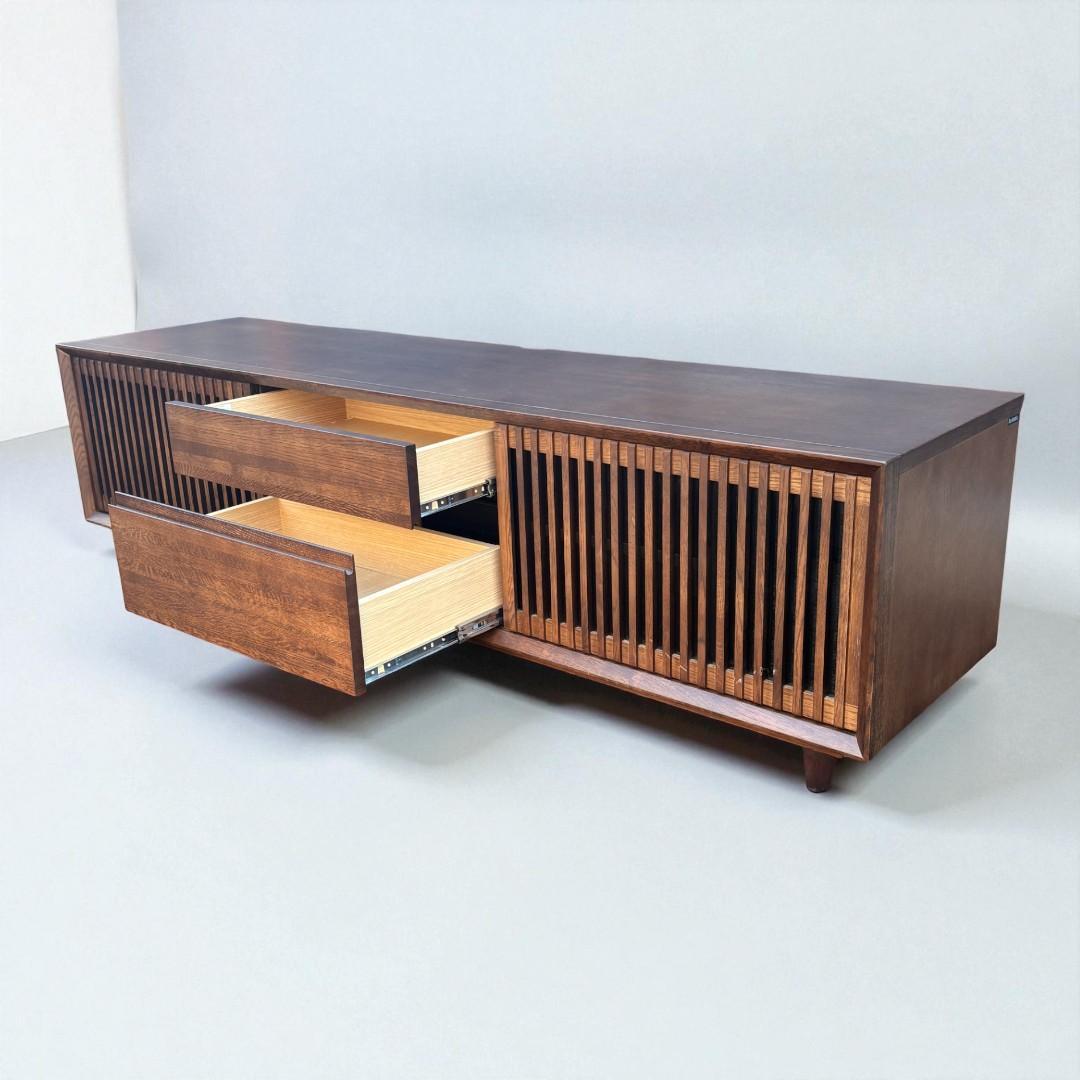 カリモク テレビボード 幅177cm QU6067 モカブラウン オーク