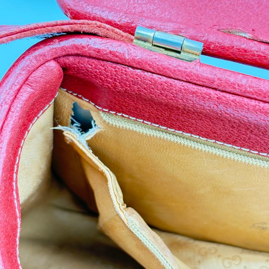 グッチ カメラバッグ レッド ファッション ショルダー 1010-S7073h