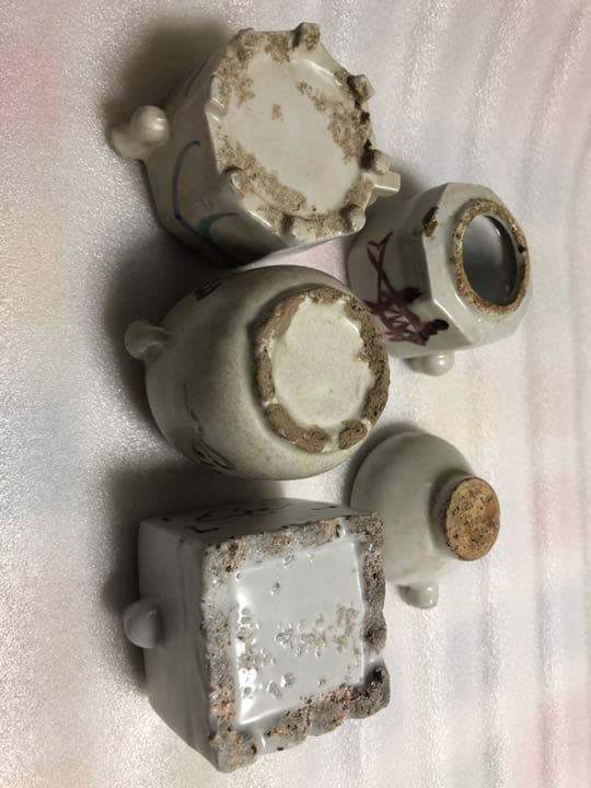 古美術 李朝陶器 水滴5個セット(書道家引退品)