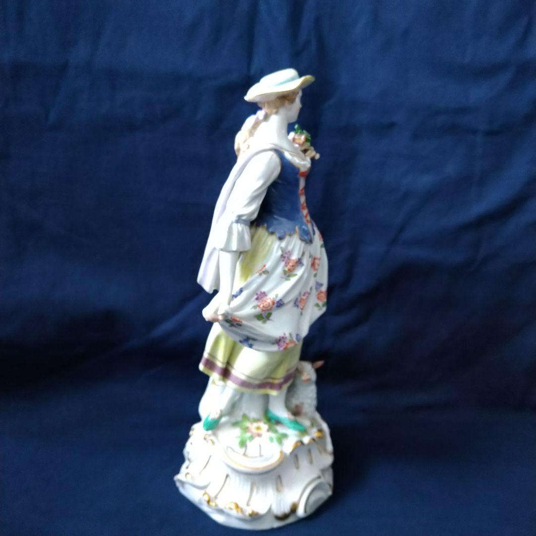 ブラックベルト✤マイセン(Meissen)フィギュリン✤『羊飼いの女性』✤