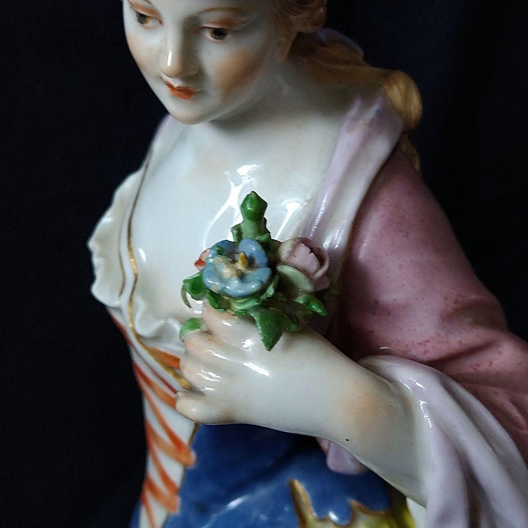 ブラックベルト✤マイセン(Meissen)フィギュリン✤『羊飼いの女性』✤