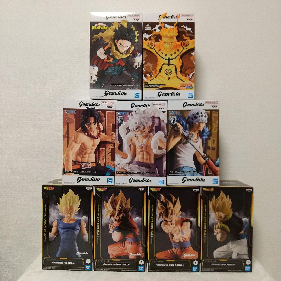 ドラゴンボール ワンピース ナルト Grandista フィギュア ９体セット