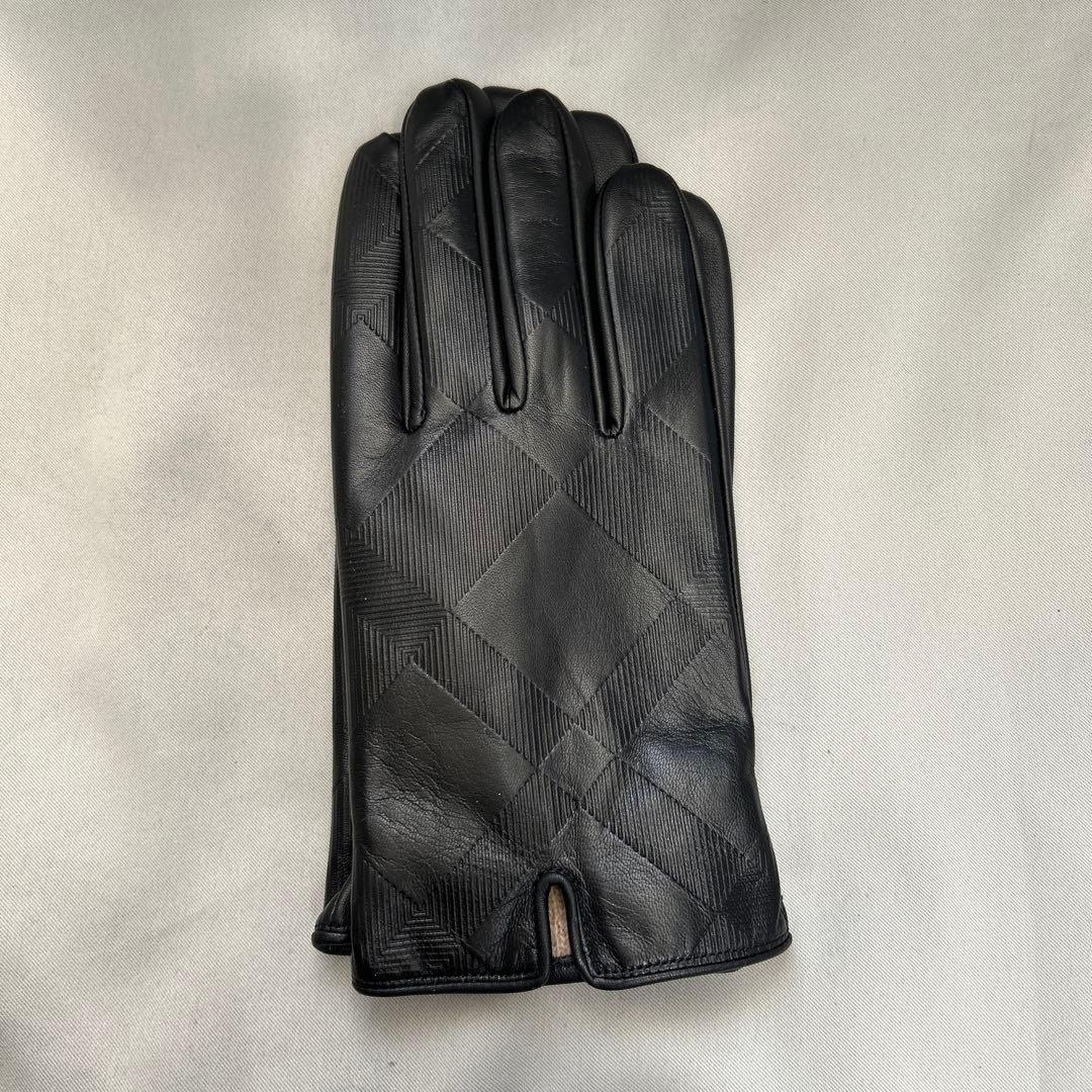 新品 バーバリーブラックレーベル 本革手袋 メンズ 紳士物