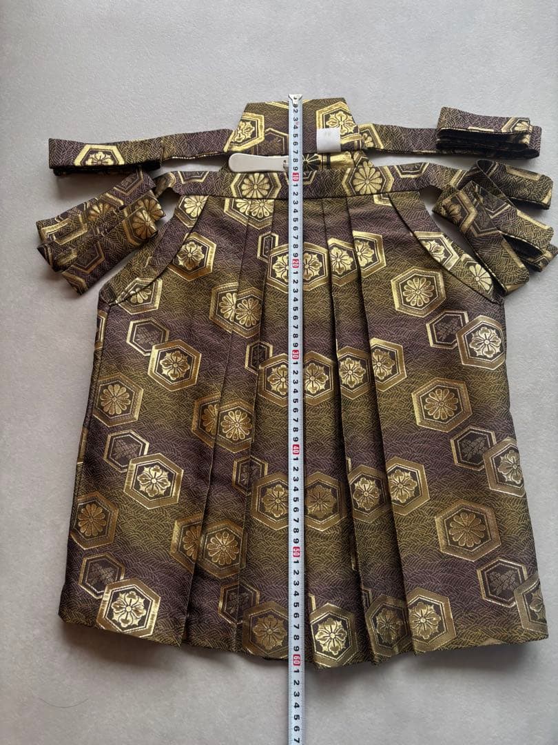 【値下げしました】七五三 男の子 着物 羽織袴セット 3歳 5歳 式部浪漫 黒金