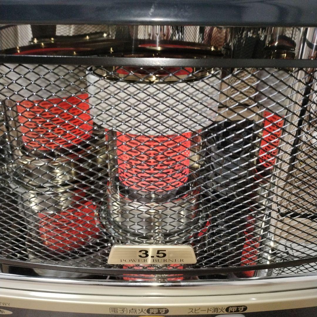 美品　3TRIPLE消臭　ストーブ メッシュカバー付　よごれま栓　電子点火　遠赤