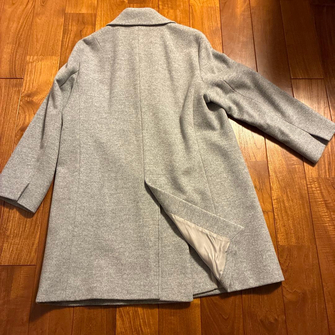 ⭐︎超美品☆23区L アンゴラビーバーチェスターコート 【44】・ライトグレー