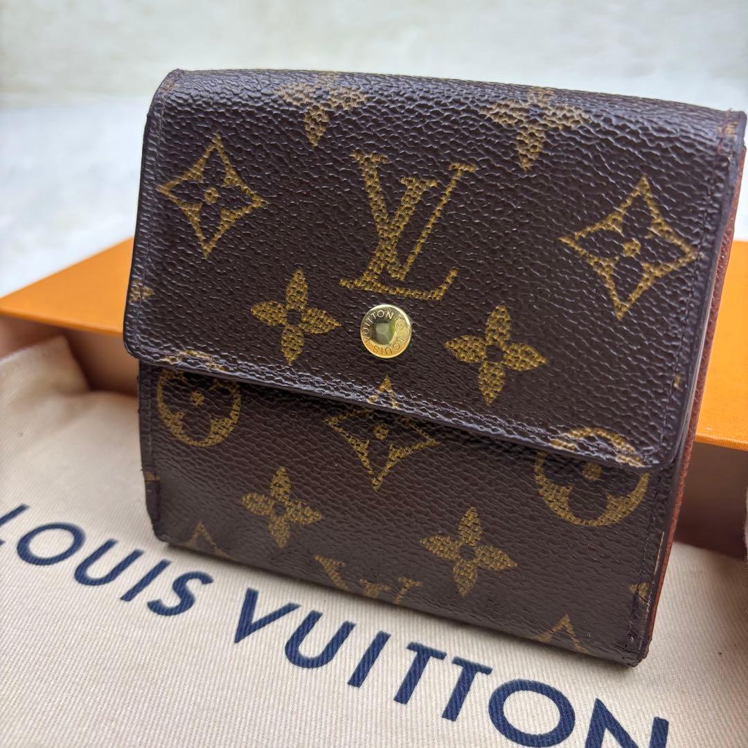美品！ルイヴィトン モノグラム ポルトモネビエカルトクレディ Wホック財布