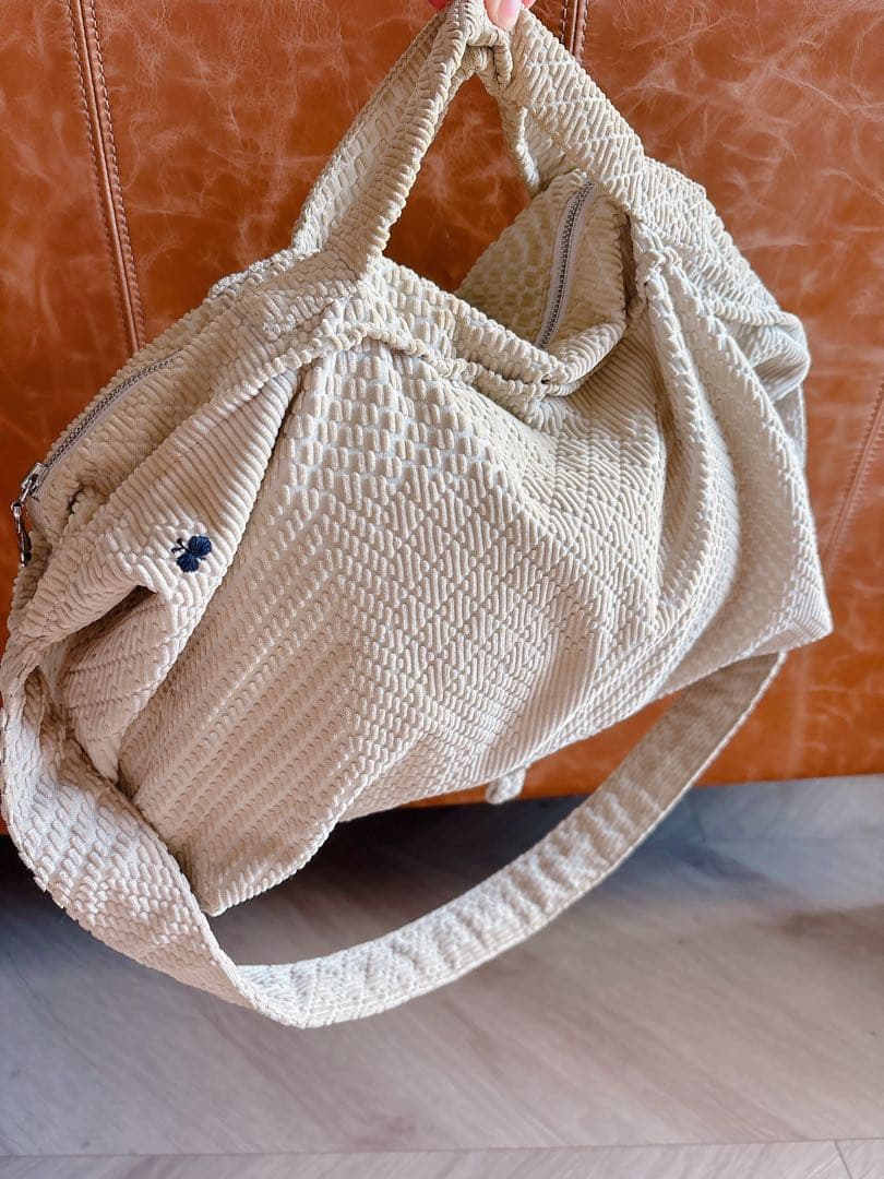 ミナペルホネンland puzzleボディバッグ ショルダー ベージュ