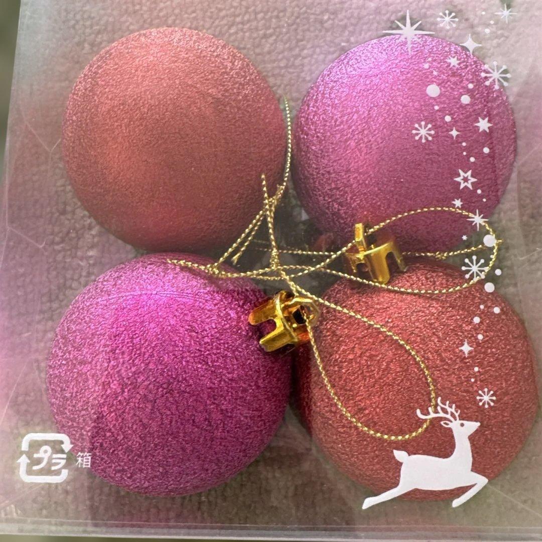 美品　ピンク系　クリスマスオーナメントセット 20個以上セット