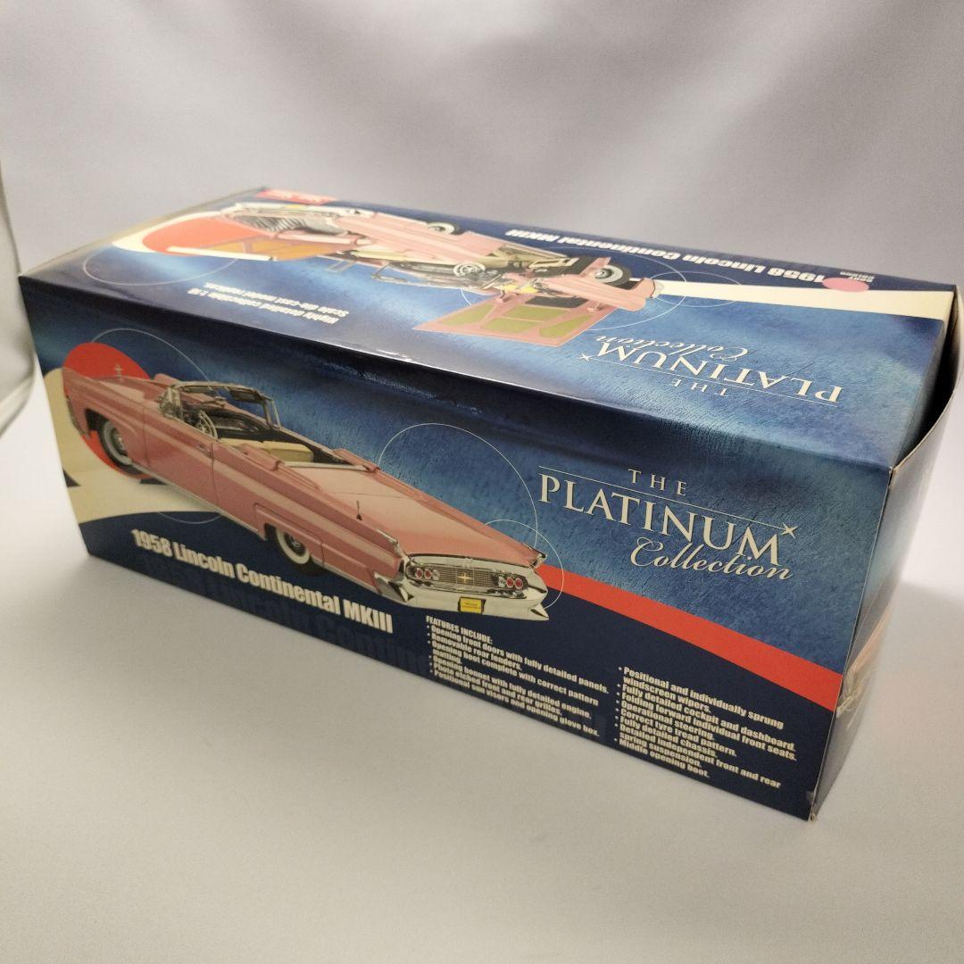 未開封　リンカーンコンチネンタル 1958 MKIII　ピンク　1/18スケール