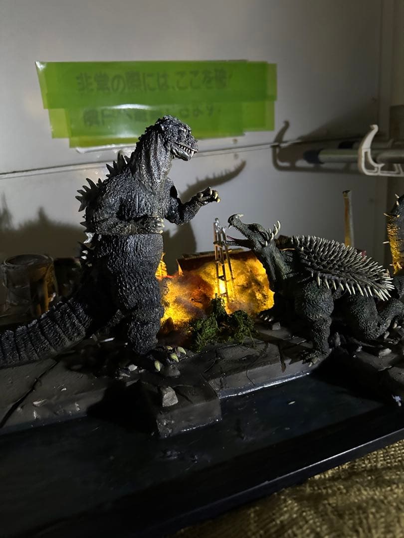 ゴジラの逆襲　レジンキット　決戦ジオラマセット　塗装・完成品