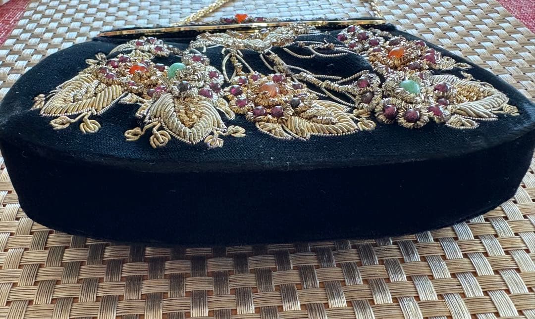 【美品】LUMY はしもと ルミー/ハンドバッグ ビーズバッグ パーティーバック