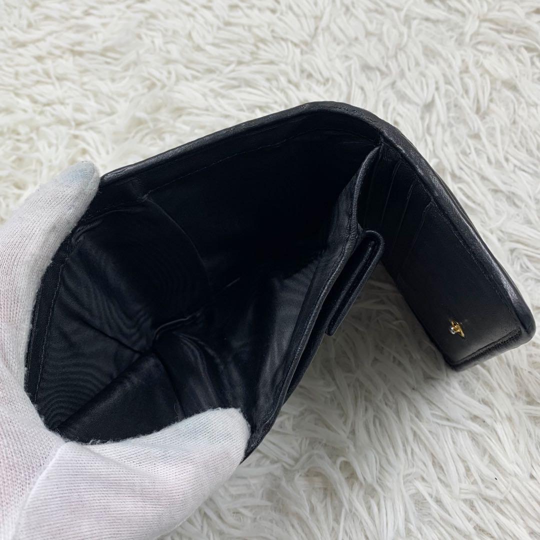 【✨美品✨】ミュウミュウ 三つ折り財布 マテラッセ ラムスキン ブラック