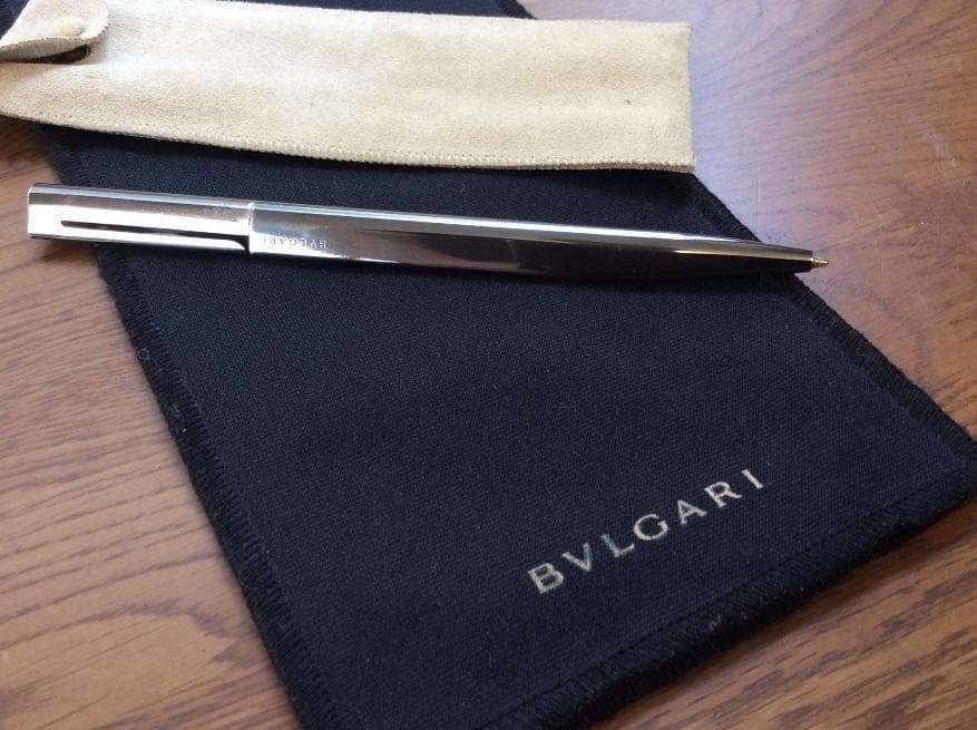 ability様　BVLGARI　シルバー　ボールペン　青インク