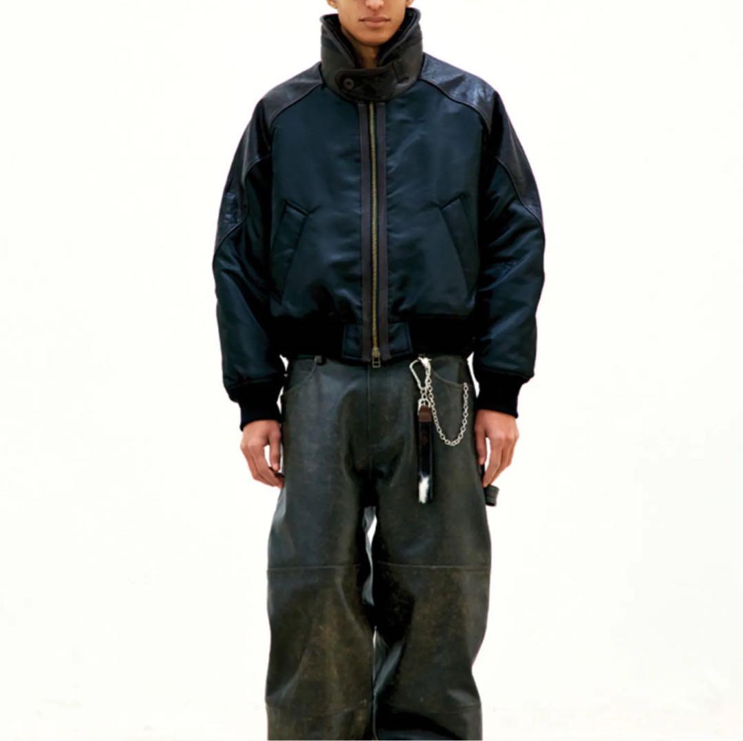 ジャケット・アウター COOR High-neck shearling mixed MA-1