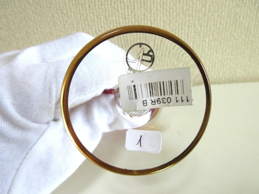 ラグーナ・ムラノ★ベネチアンペアグラス★24金装飾