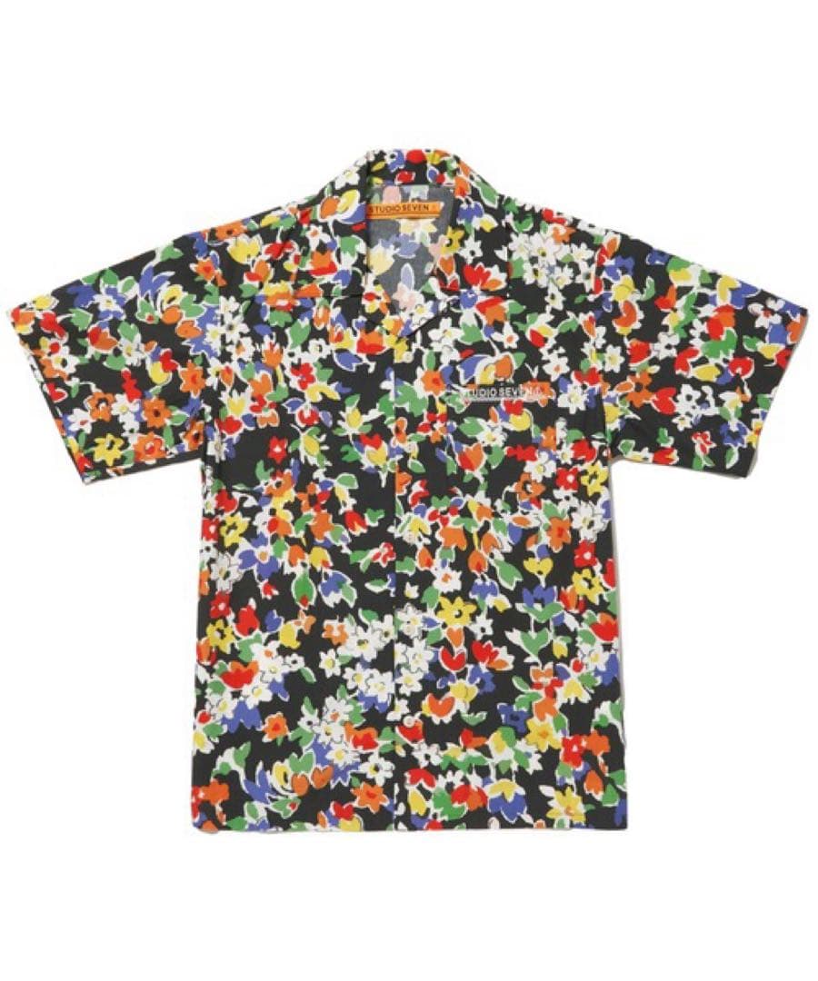 STUDIO SEVEN Big Flower Print Shirt サイズL