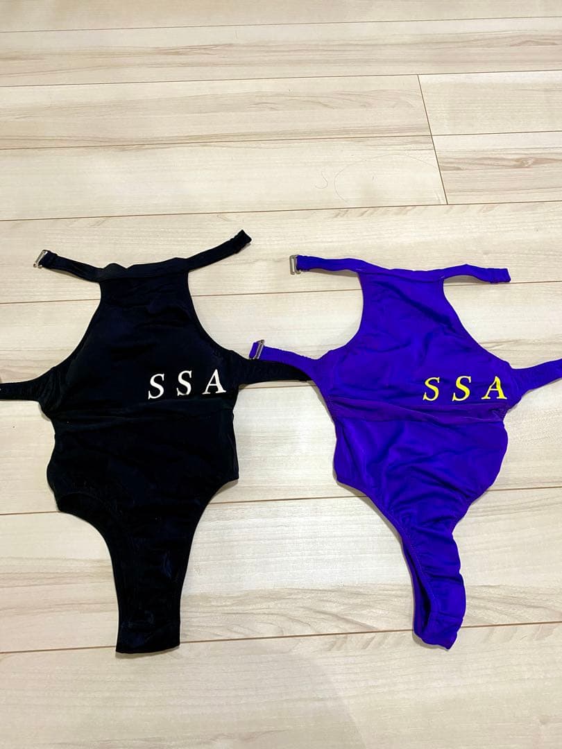 Sサイズ　モノキニ ブラック&パープル（ノーマル&ルーキー）