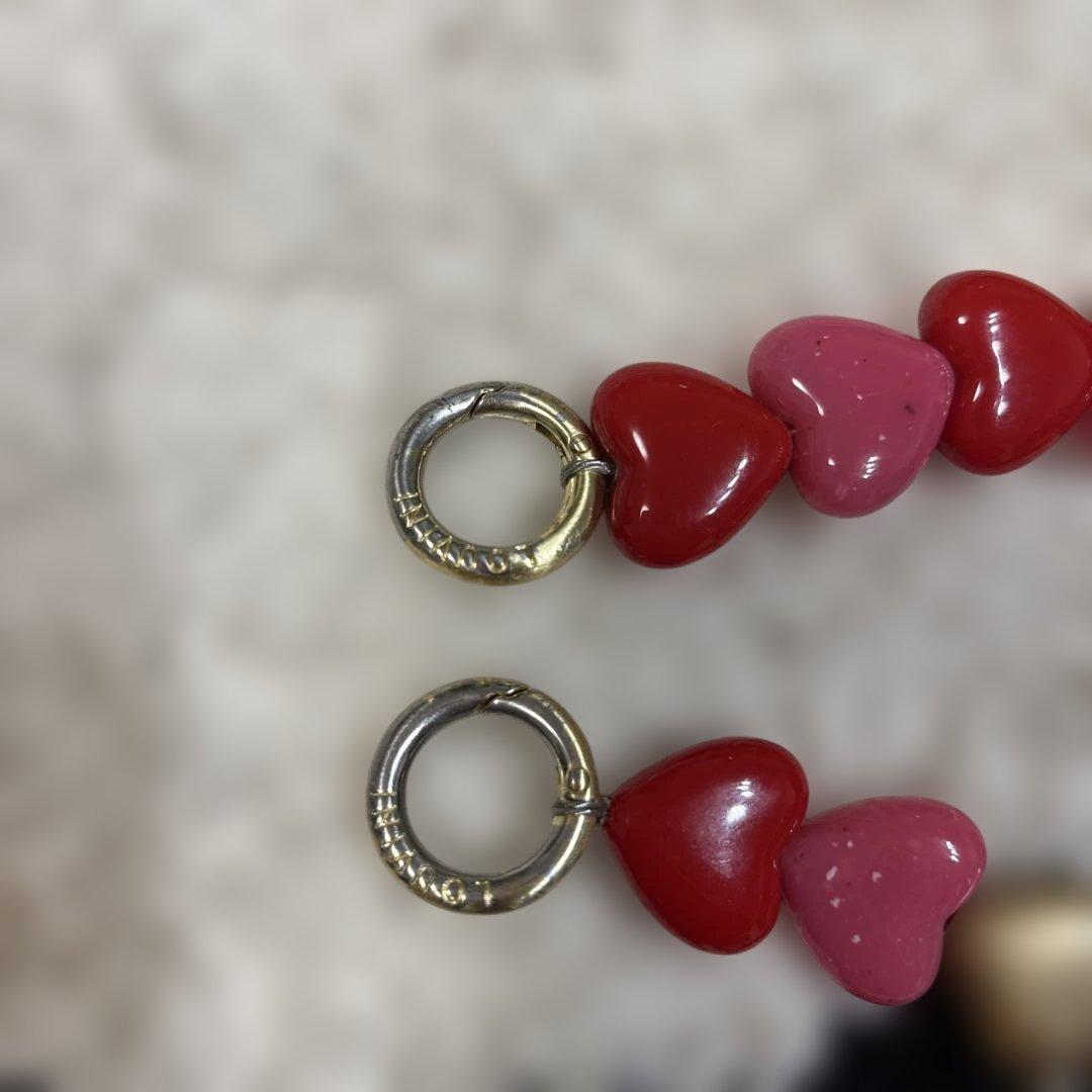 も*け様 美品【LOUVINI】 ハンドストラップPETIT CUORE　PIN