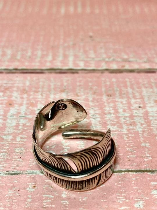 あーちゃん様専ネイティブスピリット　フェザーリング　スターリングシルバー　925