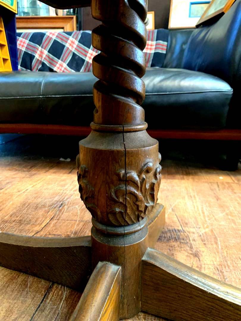 レア　ヴィンテージ 孔雀maruni エジンバナラ&チーク　サイドテーブル