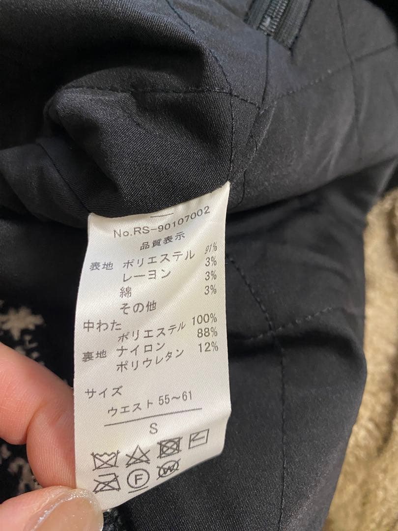 RIENDAGOLF リバーシブルダウンベスト　スカートセットアップゴルフウェア