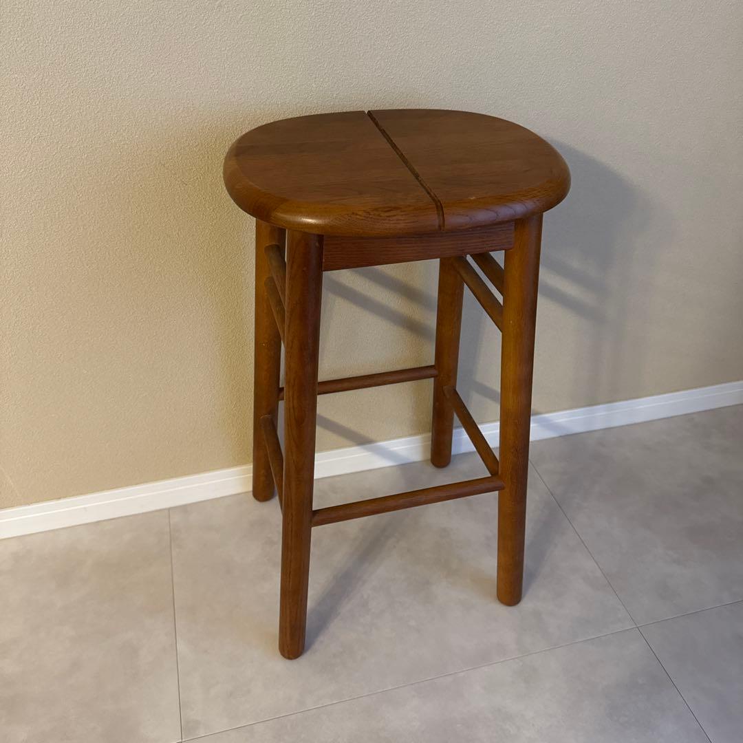 本当に綺麗です！★カリモク★ヴィンテージ★木製スツール
