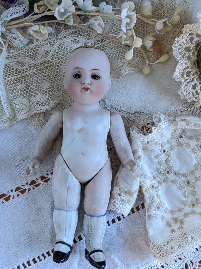 【f】アンティークビスクドール　ミニョネット　ケストナー150