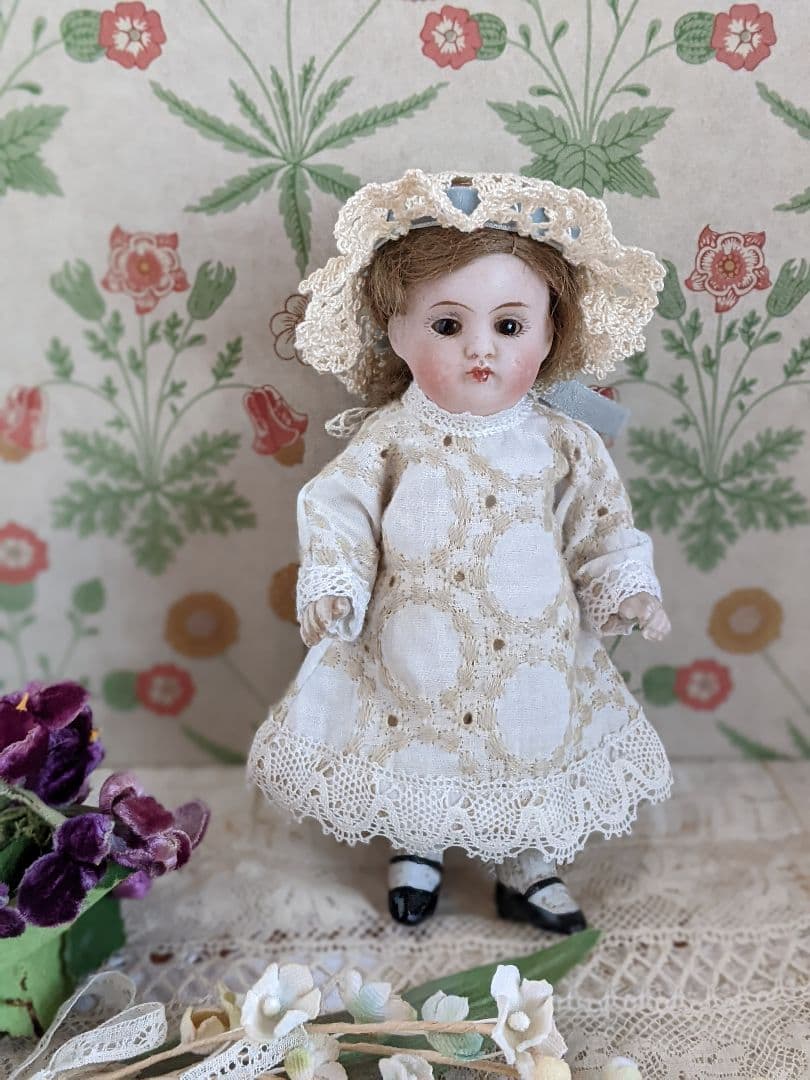 【f】アンティークビスクドール　ミニョネット　ケストナー150