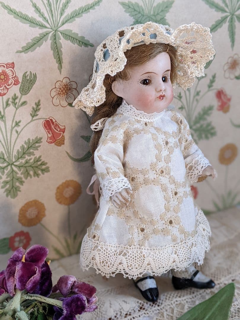 【f】アンティークビスクドール　ミニョネット　ケストナー150