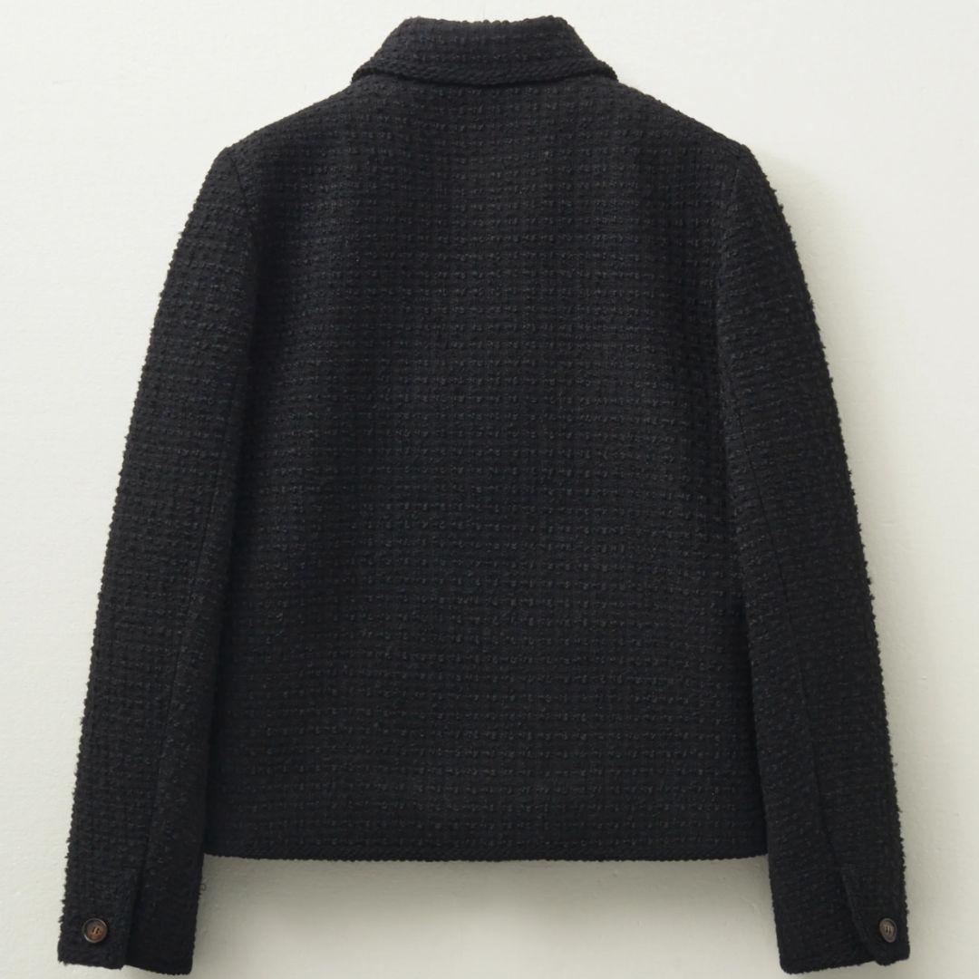 美品　SATUR アーヘン ウール ブレンド カラー ツイード ジャケット　M